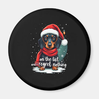 Dachshund Santa On The Naughty List Dachshund Chri Magnet