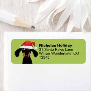 Dachshund Santas mignonne Christmas Wiener Dog Adr