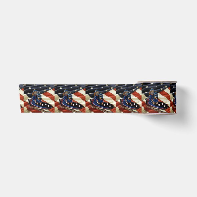 DACHSHUND  SATIN RIBBON (Front)
