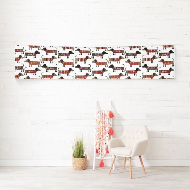 Dachshund Sausage Dog Banner (Insitu)