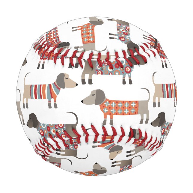 Dachshund Sausage Dog Baseball (Front)