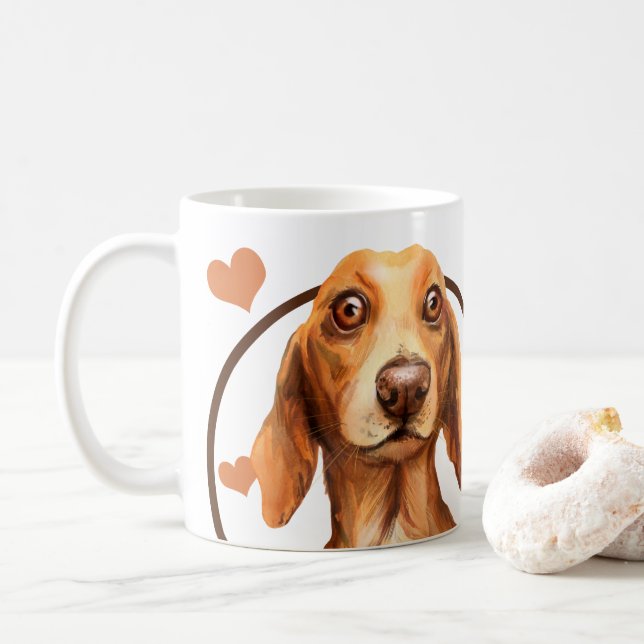 Dachshund Sausage Dog Every Snack You Make Coffee Mug (With Donut)