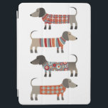 Dachshund Sausage Dog iPad Air Cover<br><div class="desc">Cute little Dachshund sausage or wiener dogs in woolly knitwear. Perfect for dog lovers and dog walkers.</div>