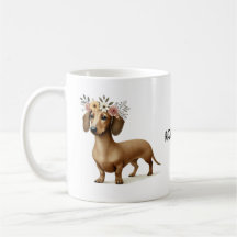 Dachshund sausage dog lover coffee 