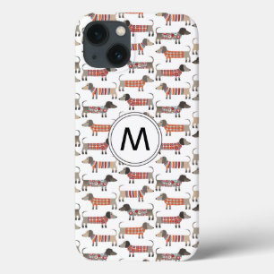 Dachshund Sausage Dog Monogram Case-Mate iPhone Ca iPhone 13 Case