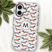 Dachshund Sausage Dog Monogram Initial