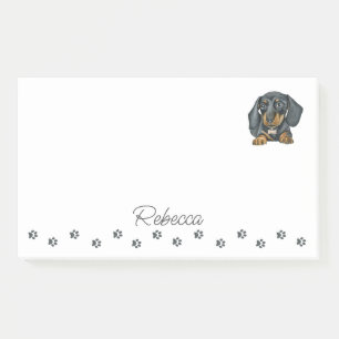 Dachshund Sausage Dog Personalised Post-It Notes