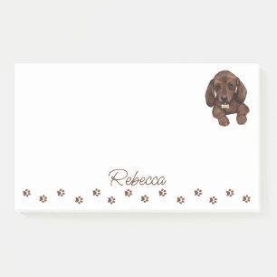 Dachshund Sausage Dog Personalised Post-It Notes