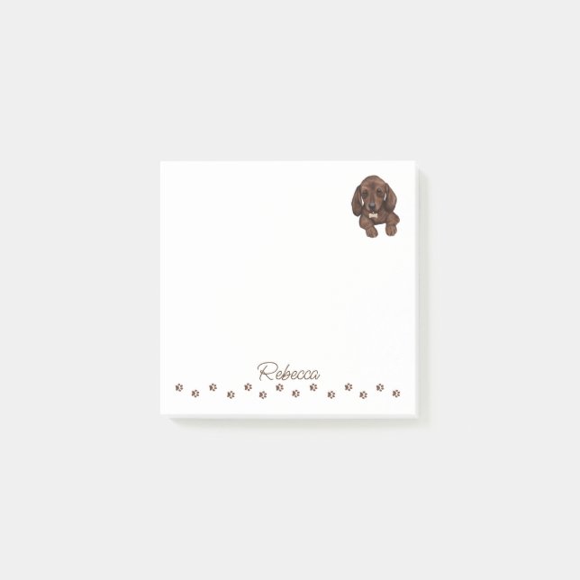 Dachshund Sausage Dog Personalized Notes (Front)