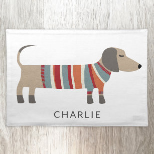 Dachshund Sausage Dog Personalized Placemat