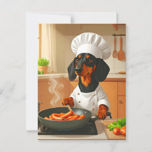 Dachshund "Sausage Dog" Postcard