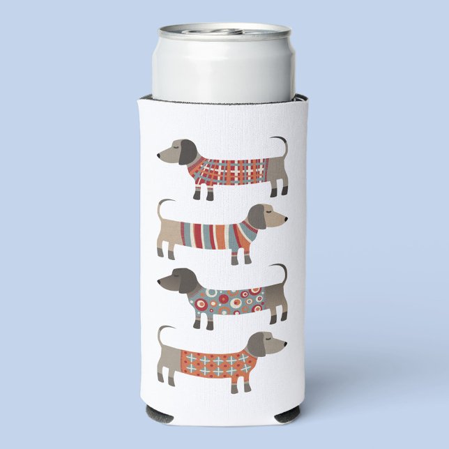 Dachshund Sausage Dog Seltzer Can Cooler (Creator Uploaded)
