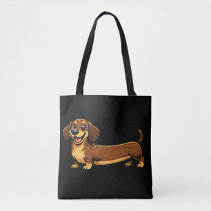 Dachshund Sausage Wiener Dog Design Tote Bag