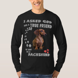 Dachshund Saying Mom, Wiener Dad, Weenie Lover, Sa T-Shirt