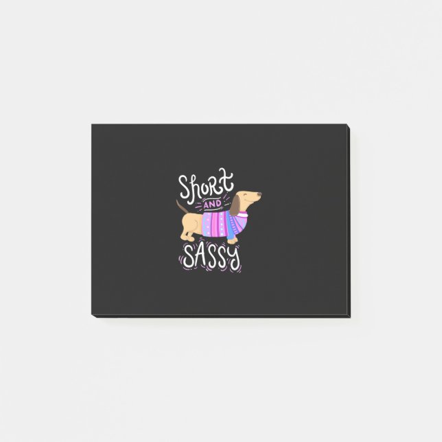 Dachshund Short And Sassy Post-it Notes (Front)