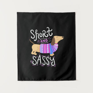 Dachshund Short And Sassy Tapestry