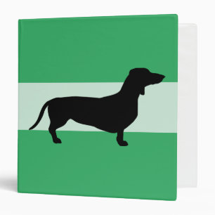 Dachshund Short Hair - Silhouette 1 Binder