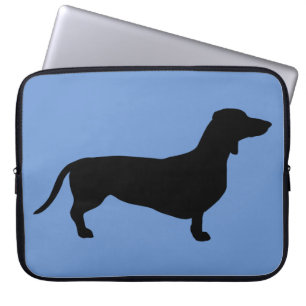 Dachshund Short Hair - Silhouette 1 Laptop Sleeve