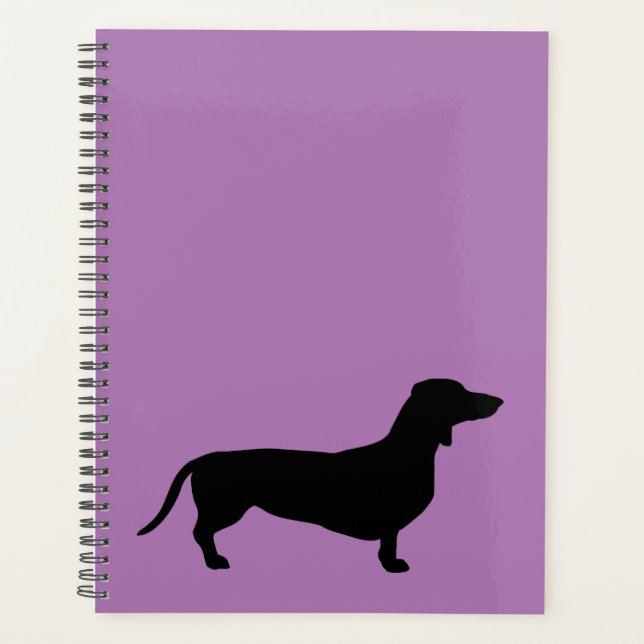Dachshund Short Hair - Silhouette 1 Planner (Front)