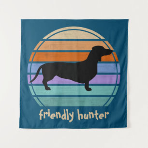 Dachshund Short Hair - Silhouette 1 Tapestry