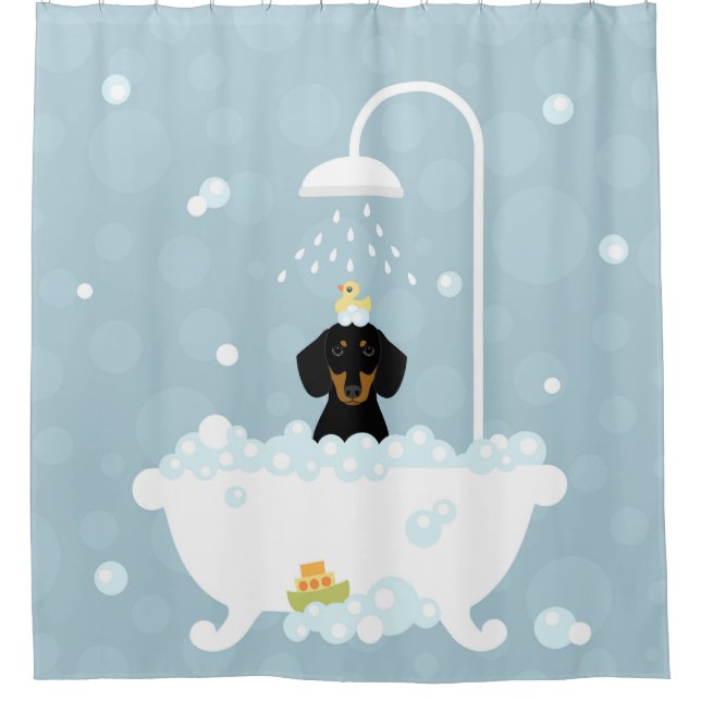 Dachshund Shower Curtain (Front)