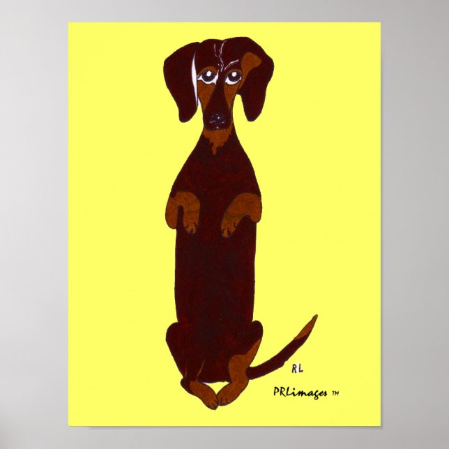 Dachshund Sidney Print (Front)