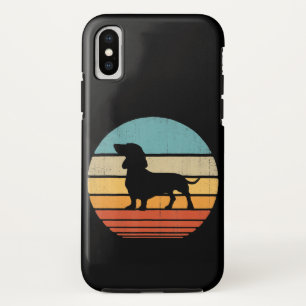 Dachshund Silhouette 60s 70s Gifts Dog Lover Case-Mate iPhone Case