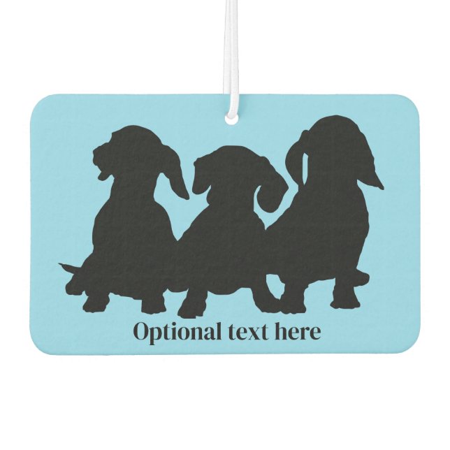 Dachshund Silhouette  Air Freshener (Front)