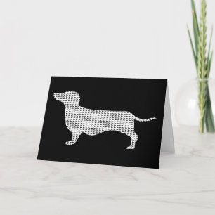 Dachshund Silhouette From Many Card
