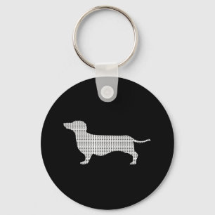 Dachshund Silhouette From Many Keychain