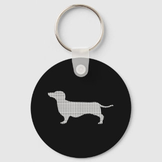 Dachshund Silhouette From Many Keychain