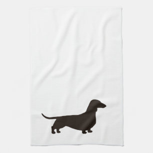 Dachshund Silhouette Wiener Dog Doxie Dachsie Kitchen Towel