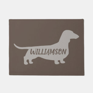 Dachshund Silhouette Wiener Dog Lover's Doxie Doormat