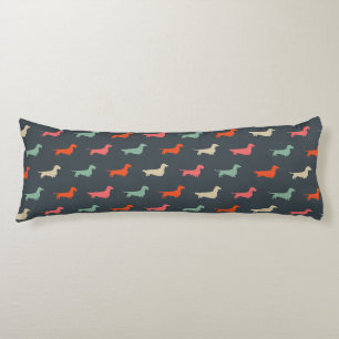 Dachshund Silhouettes Wiener Dog Lover's Body Pillow
