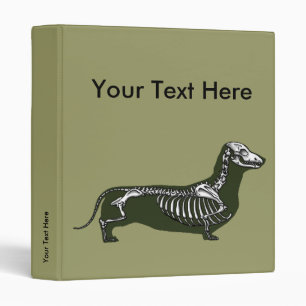 dachshund skeleton Binder