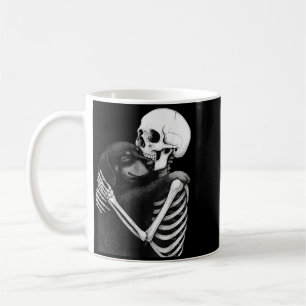 Dachshund Skeleton Hug Halloween Dog Lover Coffee Mug