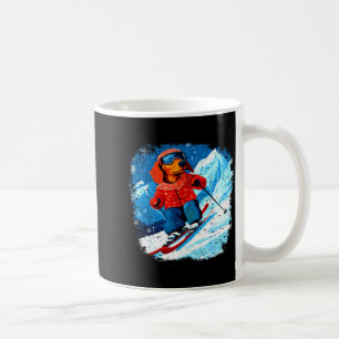 Dachshund ski  coffee mug