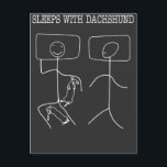 Dachshund Sleep With Dachshunds Postcard<br><div class="desc">Dachshund Sleep With Dachshunds</div>