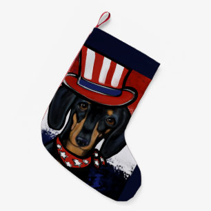 Dachshund  small christmas stocking