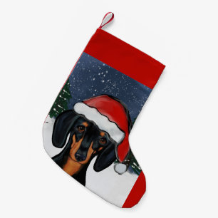 DACHSHUND      SMALL CHRISTMAS STOCKING