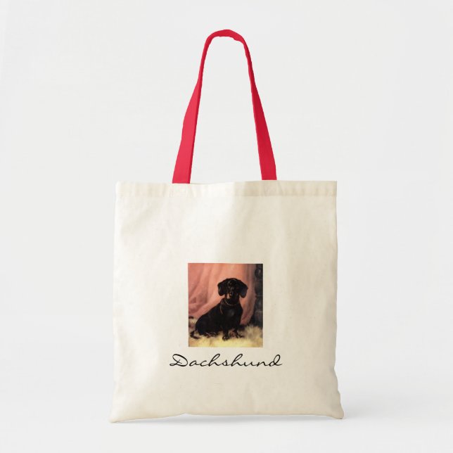 Dachshund small tote (Front)