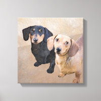 Dachshund (Smooth) Painting - Original Dog Art