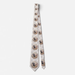 Dachshund (Smooth) Painting - Original Dog Art Tie