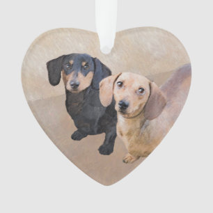 Dachshund (Smooth) Peinture - Art Chien original