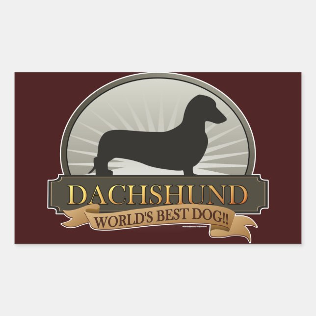 Dachshund [Smooth] Sticker (Front)