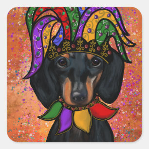 Dachshund Square Sticker