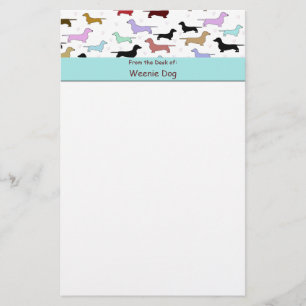 Dachshund Stationery Paper