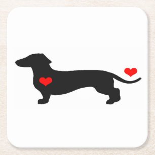 Dachshund Sweetheart Coasters