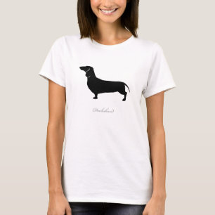 Dachshund T-shirt (black smooth version 1)