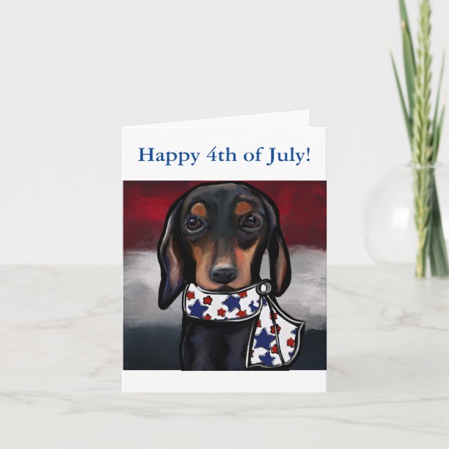 DACHSHUND  THANK YOU CARD (Front)